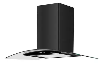 Coifa de Parede Dominox Arketto 90cm Preta para 5 bocas 230W 127V