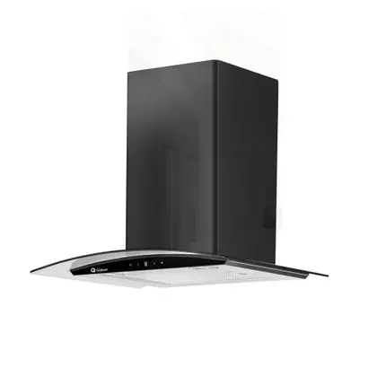 Coifa de Parede Gallant Milano Vidro Curvo 60cm Preta 127V