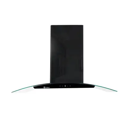 Coifa de Parede Gallant Milano Vidro Curvo 90cm Preta 220V GCO90VT1A