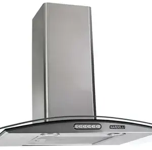 Coifa de Parede Nardelli Slim Vidro Curvo 70cm Inox para 4 e 5 bocas Coifa de Parede Nardelli Slim Vidro Curvo 70cm Inox para 4 e 5 bocas