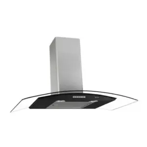 Coifa de Parede Terim Duto Vidro Curvo 80cm Black Inox 110V Coifa de Parede Terim Duto Vidro Curvo 80cm Black Inox 110V