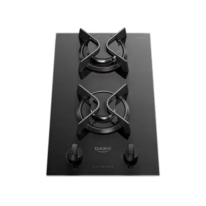 Cooktop a Gás Dako Supreme 2 Bocas Mesa de Vidro Bivolt