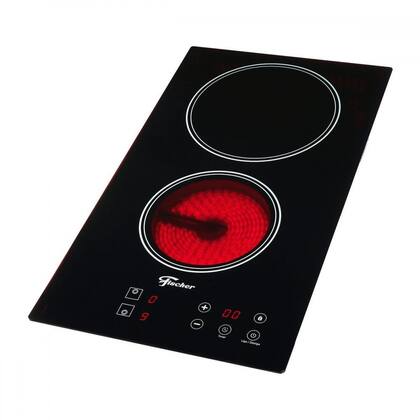 Cooktop Elétrico Fischer 2 Bocas Preto Mesa Vitrocerâmica Painel Touch 220V