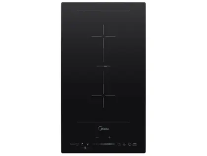 Cooktop Elétrico Midea 2 Bocas Preto Painel Touch Digital Acendimento Automático CFBD22