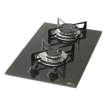 Cooktop a Gás Fischer 2 Bocas Acendimento Automático