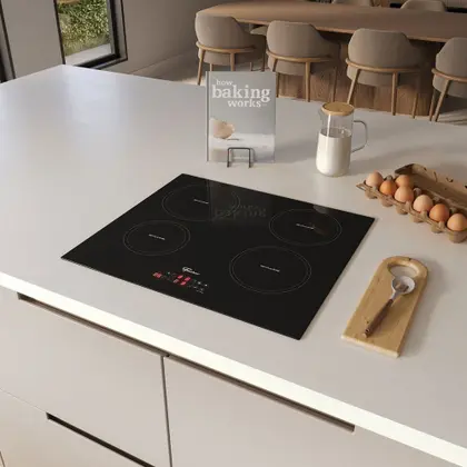 Cooktop de Indução Fischer 4 Bocas Mesa Vitrocerâmica 220V Preto