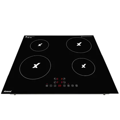Cooktop de Indução Amvox 4 Bocas Turbo 2000W 220V ACT-407