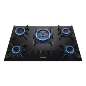Cooktop a Gás Itatiaia Electra Glass 5 Bocas Tripla Chama Acendimento Superautomático Preto Bivolt Cooktop a Gás Itatiaia Electra Glass 5 Bocas Tripla Chama Acendimento Superautomático Preto Bivolt