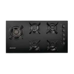 Cooktop a Gás Brastemp 5 Bocas Preto Bivolt BDD85AE Cooktop a Gás Brastemp 5 Bocas Preto Bivolt BDD85AE