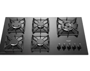 Cooktop a Gás Dako Diplomata 5 Bocas Mesa de Vidro Preto Bivolt Cooktop a Gás Dako Diplomata 5 Bocas Mesa de Vidro Preto Bivolt