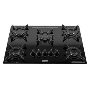 Cooktop a Gás Itatiaia Electra Plus 5 Bocas Mesa de Vidro Cooktop a Gás Itatiaia Electra Plus 5 Bocas Mesa de Vidro