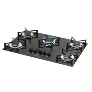 Cooktop a Gás Fischer 5 Bocas Acendimento Automático Cooktop a Gás Fischer 5 Bocas Acendimento Automático