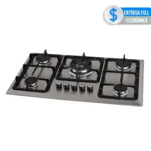 Cooktop a Gás Fischer 5 Bocas Tripla Chama Inox Bivolt 23678-54121 Cooktop a Gás Fischer 5 Bocas Tripla Chama Inox Bivolt 23678-54121