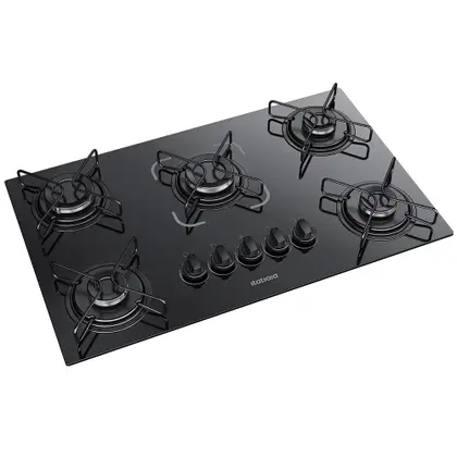Cooktop a Gás Itatiaia Essencial 5 Bocas Preto Bivolt