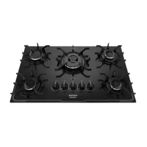 Cooktop a Gás Itatiaia Itamaster 5 Bocas Tripla Chama Vidro Temperado Preto Bivolt Cooktop a Gás Itatiaia Itamaster 5 Bocas Tripla Chama Vidro Temperado Preto Bivolt