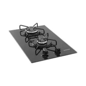 Cooktop a Gás Suggar 2 Bocas Esmaltado Preto Bivolt FG2002AVP Cooktop a Gás Suggar 2 Bocas Esmaltado Preto Bivolt FG2002AVP