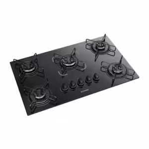 Cooktop a Gás Itatiaia Essencial 5 Bocas Vidro Temperado Preto Bivolt Cooktop a Gás Itatiaia Essencial 5 Bocas Vidro Temperado Preto Bivolt