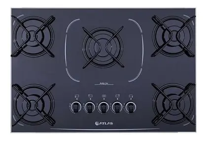 Cooktop a Gás Atlas Agile Up 5 Bocas Aço Esmaltado