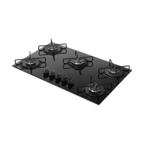 Cooktop a Gás Atlas Agile Up 5 Bocas Preto Bivolt Cooktop a Gás Atlas Agile Up 5 Bocas Preto Bivolt
