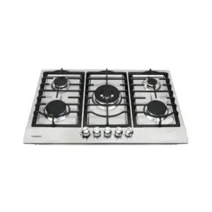 Cooktop a Gás Cuisinart Casual Cooking 5 Bocas 76 cm Inox 220V 4093180002 Cooktop a Gás Cuisinart Casual Cooking 5 Bocas 76 cm Inox 220V 4093180002