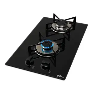 Cooktop a Gás Fischer Loft 2 Bocas Mesa de Vidro com Supervisor de Chama Bivolt Cooktop a Gás Fischer Loft 2 Bocas Mesa de Vidro com Supervisor de Chama Bivolt