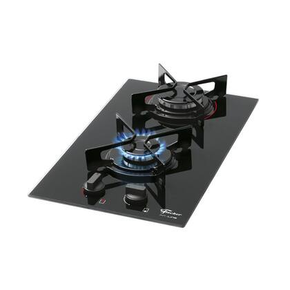 Cooktop a Gás Fischer Fit Line 2 Bocas Preto 2Q TC