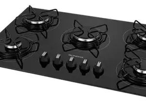 Cooktop a Gás Mondial 5 Bocas 11050W 75x52x15 cm CTG-02 Cooktop a Gás Mondial 5 Bocas 11050W 75x52x15 cm CTG-02