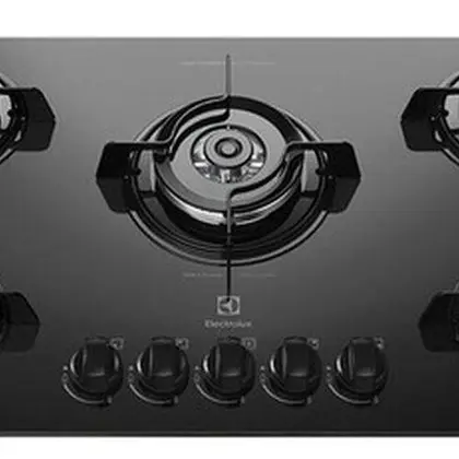 Cooktop a Gás Electrolux 5 Bocas Vidro Acendimento Automático 45x75cm