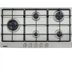 Cooktop a Gás Tramontina 5 Queimadores Aço Inox 75cm Bivolt Cooktop a Gás Tramontina 5 Queimadores Aço Inox 75cm Bivolt