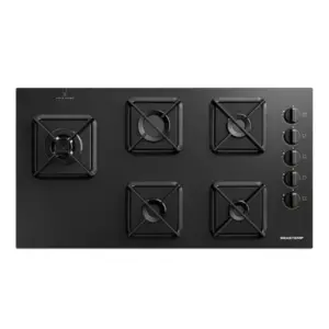 Cooktop a Gás Brastemp 5 Bocas Grades de Ferro Fundido Super Chama Lateral BDS85AE Cooktop a Gás Brastemp 5 Bocas Grades de Ferro Fundido Super Chama Lateral BDS85AE