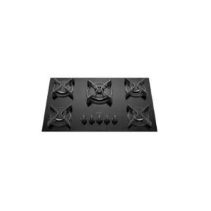 Cooktop a Gás Dako Supreme 5 Bocas Tripla Chama Preto Bivolt Cooktop a Gás Dako Supreme 5 Bocas Tripla Chama Preto Bivolt