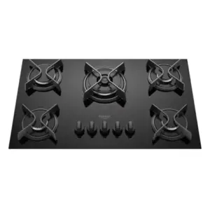 Cooktop a Gás Dako Supreme 5 Bocas Tripla Chama Preto Bivolt Cooktop a Gás Dako Supreme 5 Bocas Tripla Chama Preto Bivolt