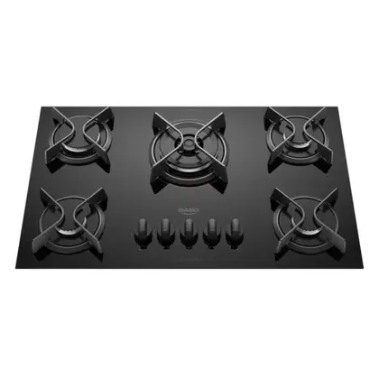 Cooktop a Gás Dako Supreme 5 Bocas Tripla Chama Preto Bivolt