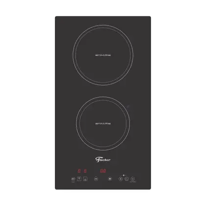 Cooktop a Indução Fischer 2 Bocas 220V Mesa Vitrocerâmica Painel Touch