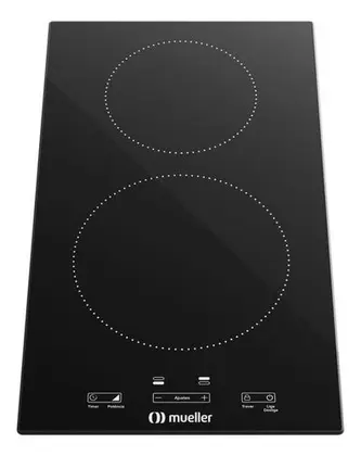 Cooktop de Indução Mueller 2 Bocas Painel Touch 3400W 220V MCI162BG1