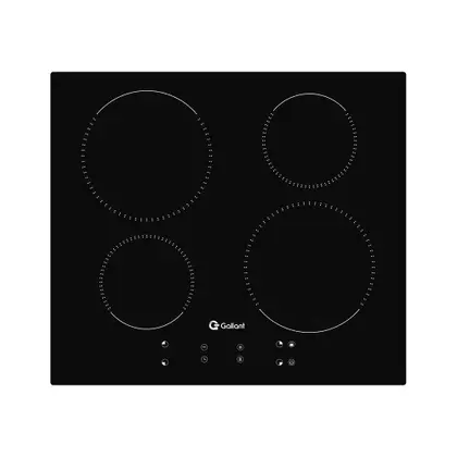 Cooktop de Indução Gallant 4 Bocas Vitrocerâmico Painel Touch Screen Preto 220V GCT04VINA-PT220