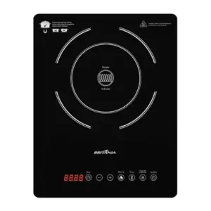 Cooktop de Indução Britânia Portátil 1 Queimador Vidro Cerâmico Bivolt BCT14P