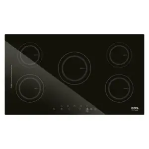 Cooktop de Indução EOS 5 Bocas 90cm Preto 9500W 220V ECI05EP Cooktop de Indução EOS 5 Bocas 90cm Preto 9500W 220V ECI05EP