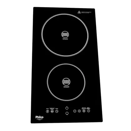 Cooktop de Indução Philco 2 Queimadores 9 Níveis 220V PCT02P
