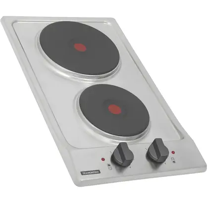 Cooktop Elétrico Tramontina Dominó 2 Queimadores Inox 220V
