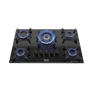 Cooktop a Gás Itatiaia Electra Plus 5 Bocas Tripla Chama Vidro Temperado Acendimento Automático Bivolt Cooktop a Gás Itatiaia Electra Plus 5 Bocas Tripla Chama Vidro Temperado Acendimento Automático Bivolt