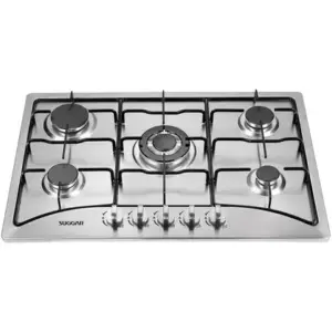 Cooktop a Gás Suggar 5 Bocas de Mesa Inox FG5135IX Cooktop a Gás Suggar 5 Bocas de Mesa Inox FG5135IX
