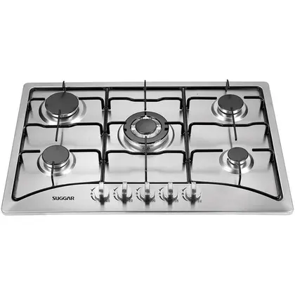 Cooktop a Gás Suggar 5 Bocas de Mesa Inox FG5135IX
