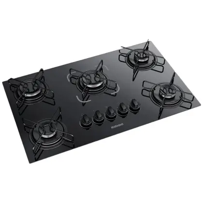 Cooktop a Gás Itatiaia Essencial 5 Bocas Preto Bivolt