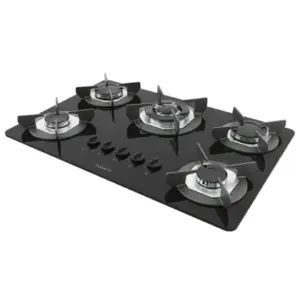 Cooktop a Gás Fogatti Safe 5 Bocas Ferro Fundido Tripla Chama GLP Cooktop a Gás Fogatti Safe 5 Bocas Ferro Fundido Tripla Chama GLP