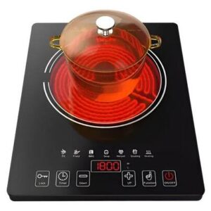 Cooktop de Indução Vidoji Portátil 1 Boca 1800W Slim Touch