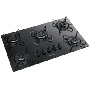 Cooktop a Gás Itatiaia Essencial 5 Bocas Preto Bivolt Cooktop a Gás Itatiaia Essencial 5 Bocas Preto Bivolt