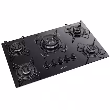 Cooktop a Gás Itatiaia Essencial 5 Bocas Tripla Chama Preto Bivolt