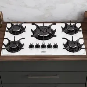 Cooktop a Gás Itatiaia Itamaster 5 Bocas Branco Cooktop a Gás Itatiaia Itamaster 5 Bocas Branco