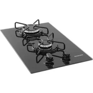 Cooktop a Gás Suggar 2 Queimadores Mesa de Vidro Bivolt FG2002AVP Cooktop a Gás Suggar 2 Queimadores Mesa de Vidro Bivolt FG2002AVP